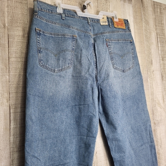 Men's Levi's 550 Relaxed-Fit Stretch Straight Blue Jeans 44x32 New Big & Tall - Picture 16 of 16